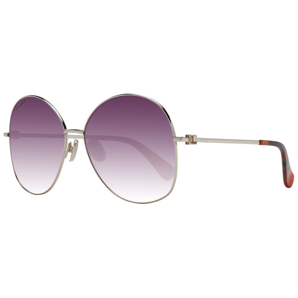 Max Mara Goldfarbene Metall-Sonnenbrille