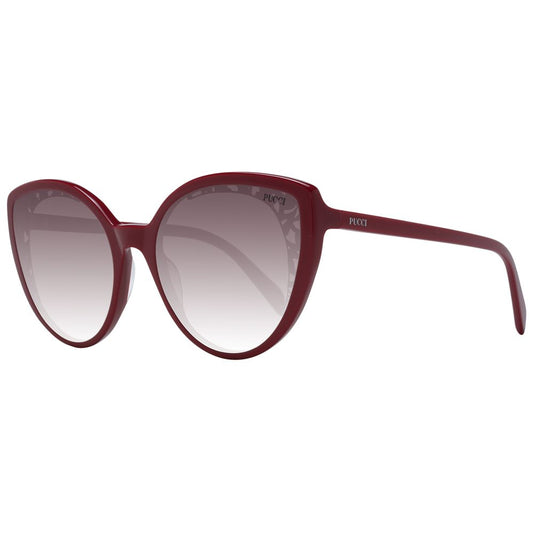 Emilio Pucci Rote Kunststoff-Sonnenbrille