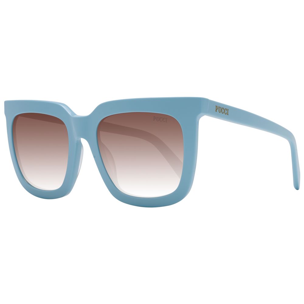 Emilio Pucci Blaue Kunststoff-Sonnenbrille