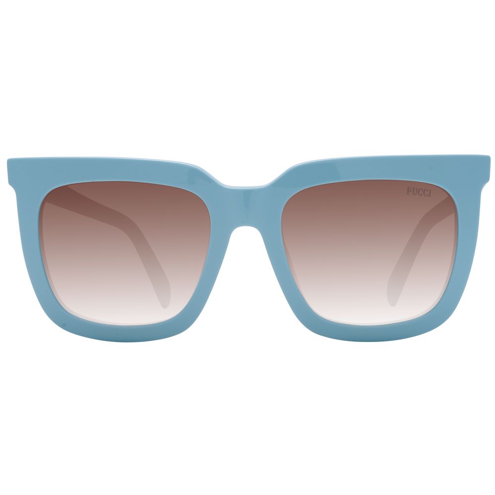 Emilio Pucci Blaue Kunststoff-Sonnenbrille