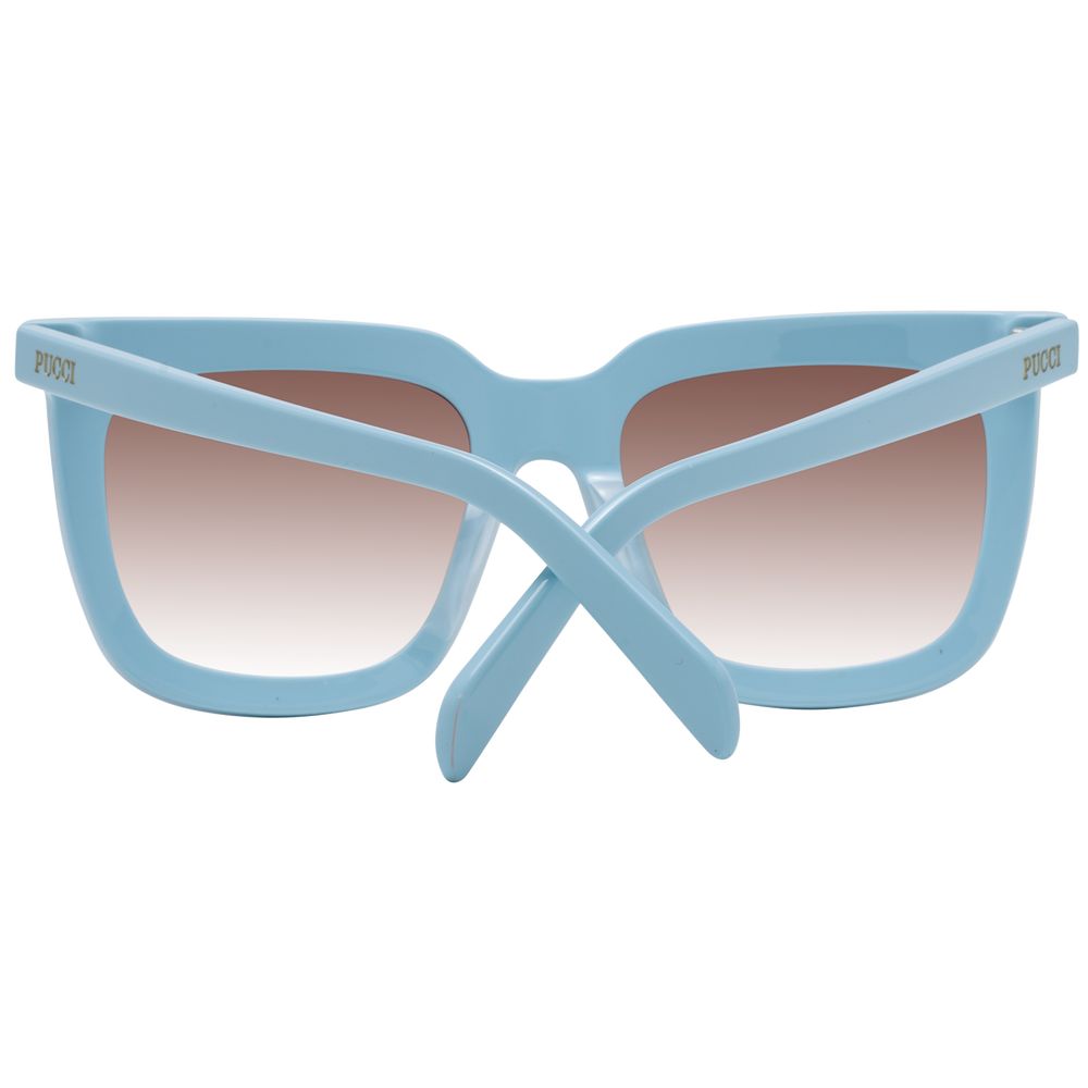 Emilio Pucci Blaue Kunststoff-Sonnenbrille