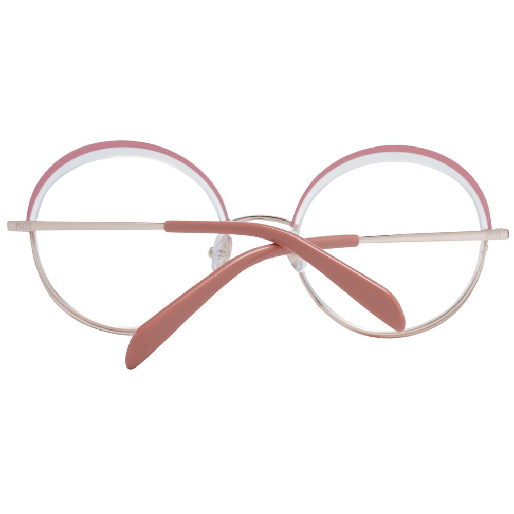 Emilio Pucci Roséfarbene Metallbrille (Fassung)