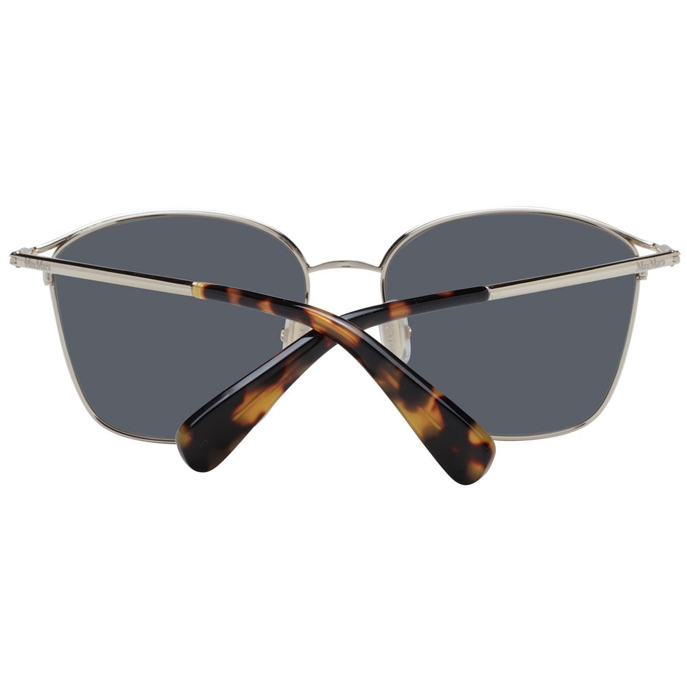 Max Mara Goldfarbene Metall-Sonnenbrille