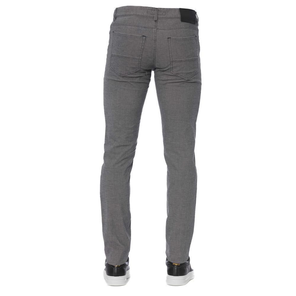 Trussardi Jeans Graue Baumwolle Herrenhosen