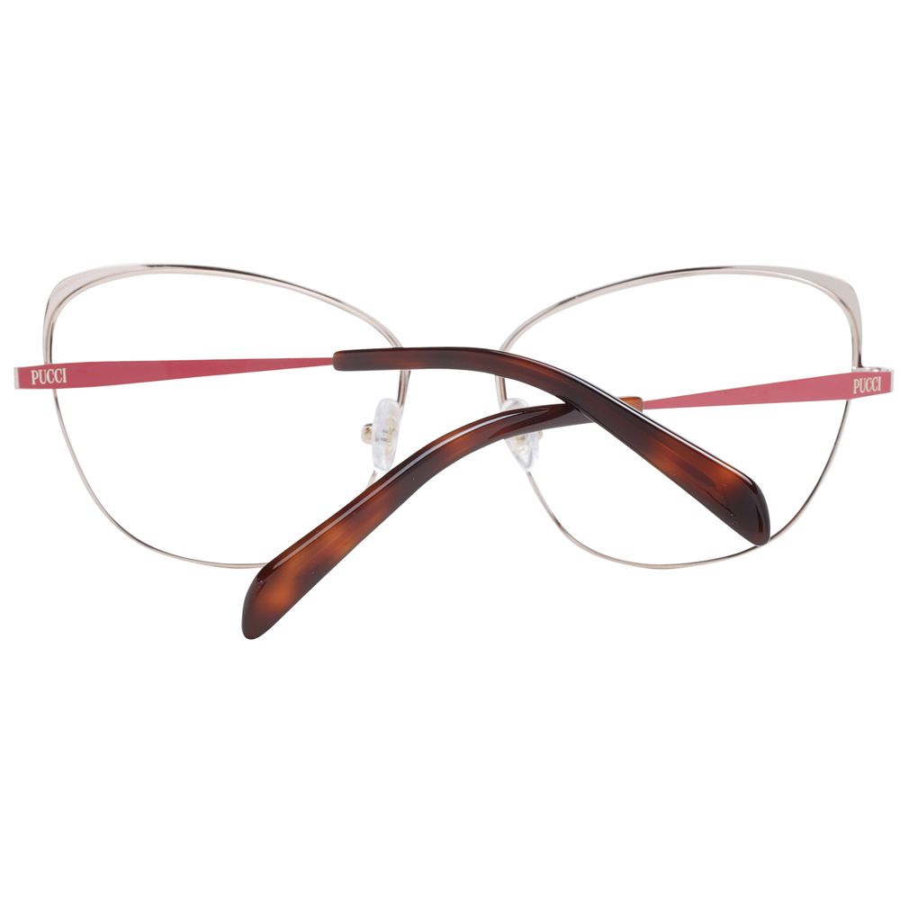 Emilio Pucci Rote Metallbrille (Fassung)