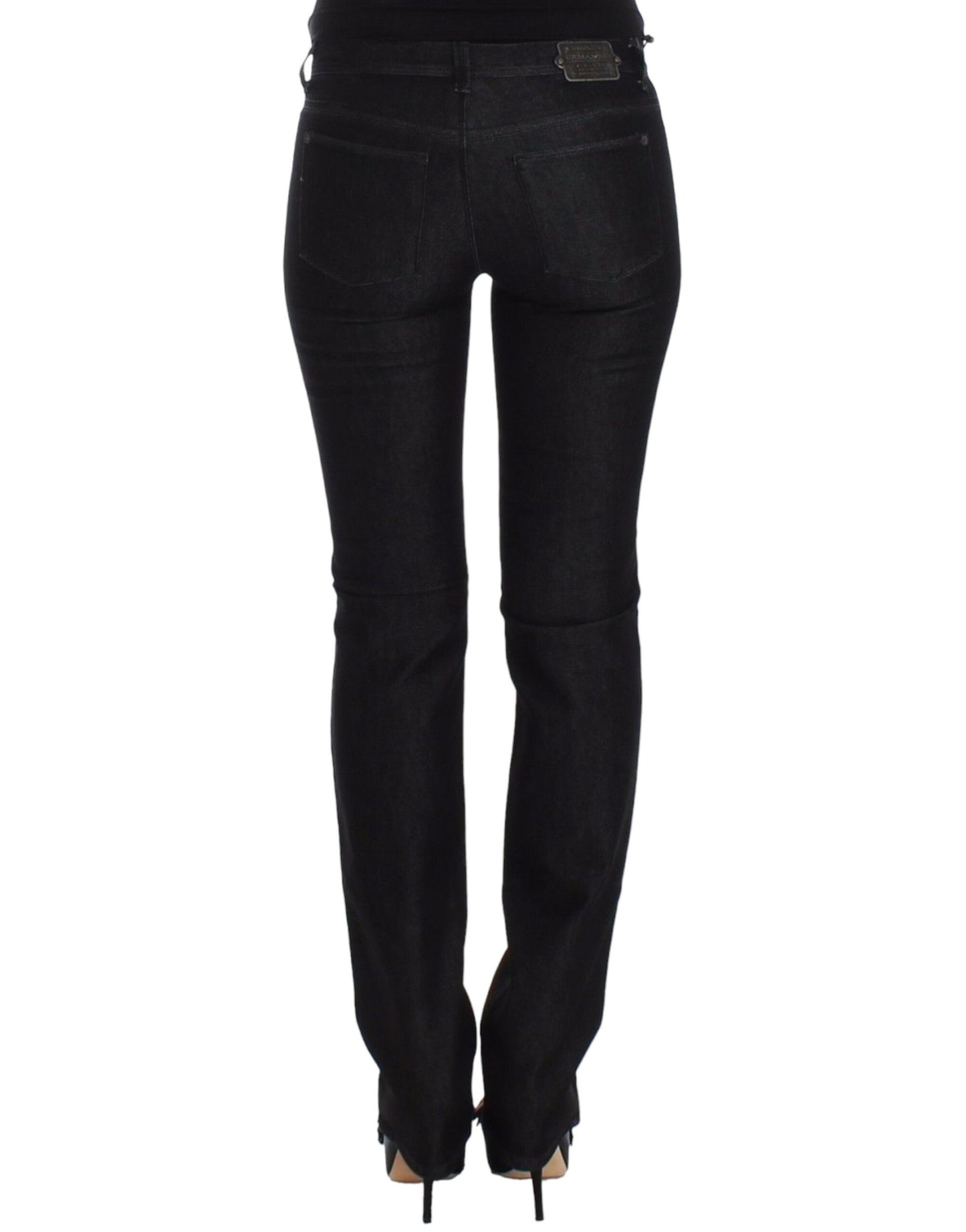 Ermanno Scervino Schwarze Slim Jeans Denim-Hosen Skinny Leg Stretch
