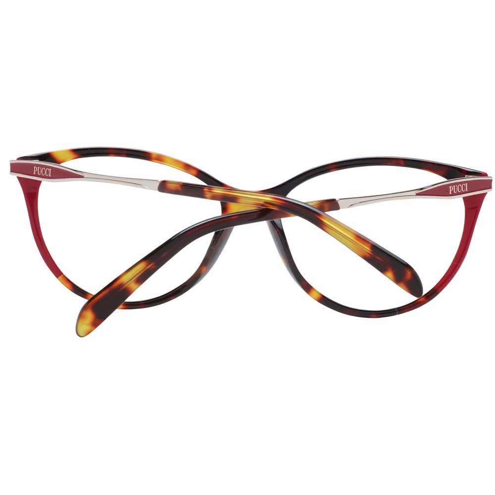 Emilio Pucci Rote Kunststoff-Brille (Rahmen)