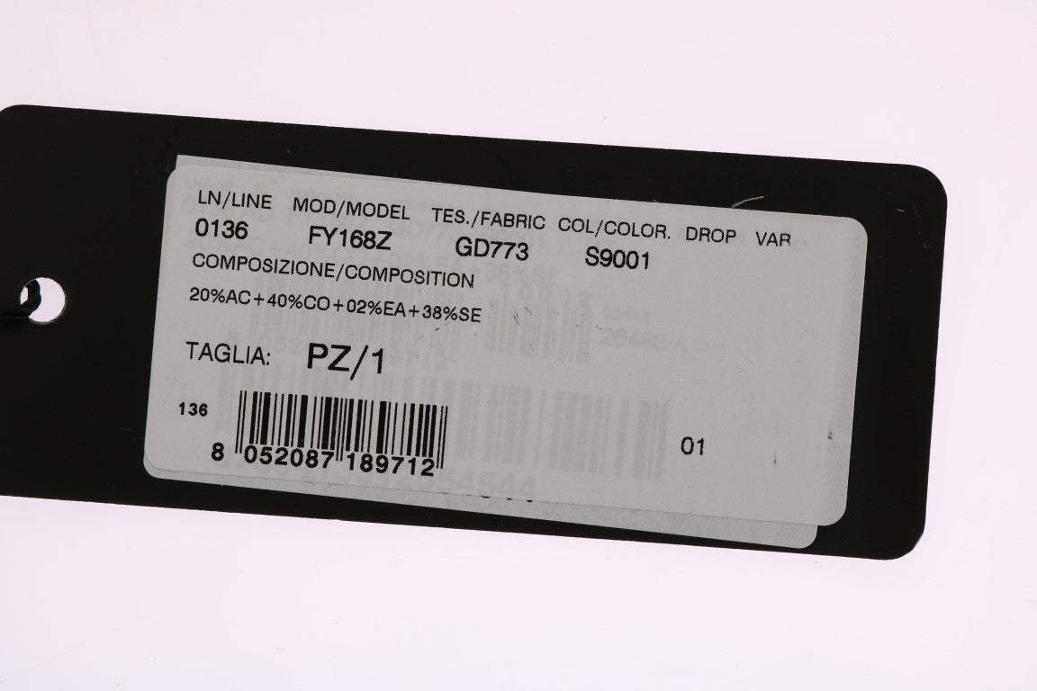 Dolce & Gabbana Graue Seide Schwarze Spitze Haar Kralle