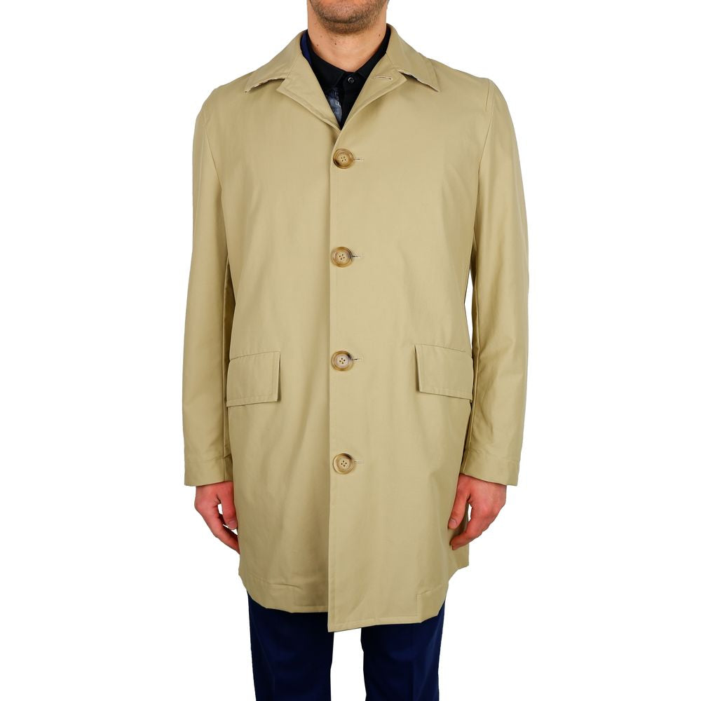 Aquascutum Eleganter beigefarbener Trenchcoat - ein Klassiker im Kleiderschrank
