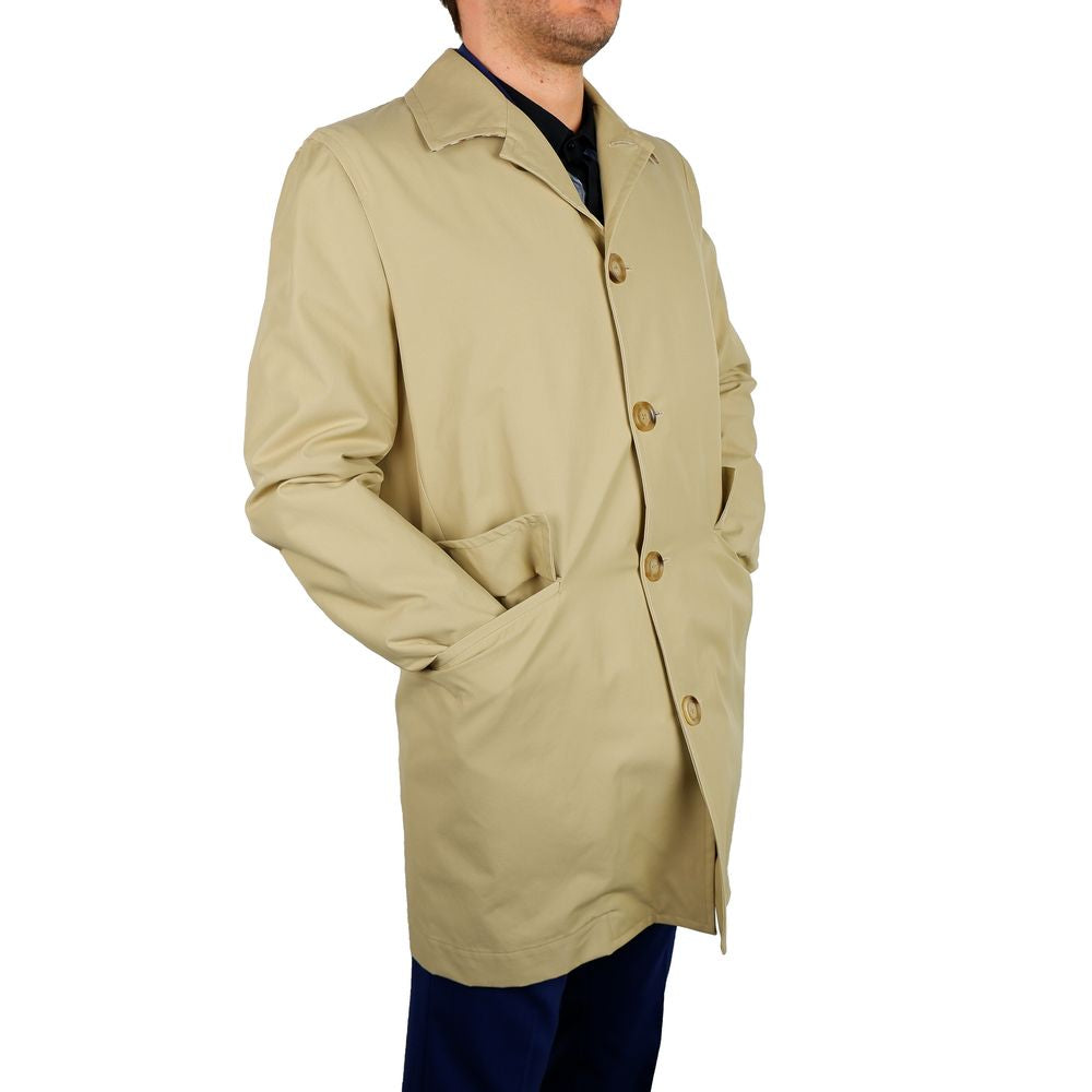 Aquascutum Eleganter beigefarbener Trenchcoat - ein Klassiker im Kleiderschrank