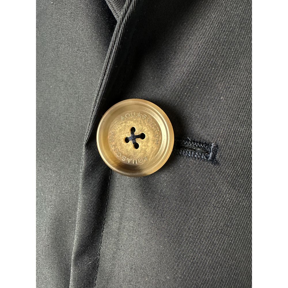 Aquascutum Blaue Baumwolle Männer Jacke