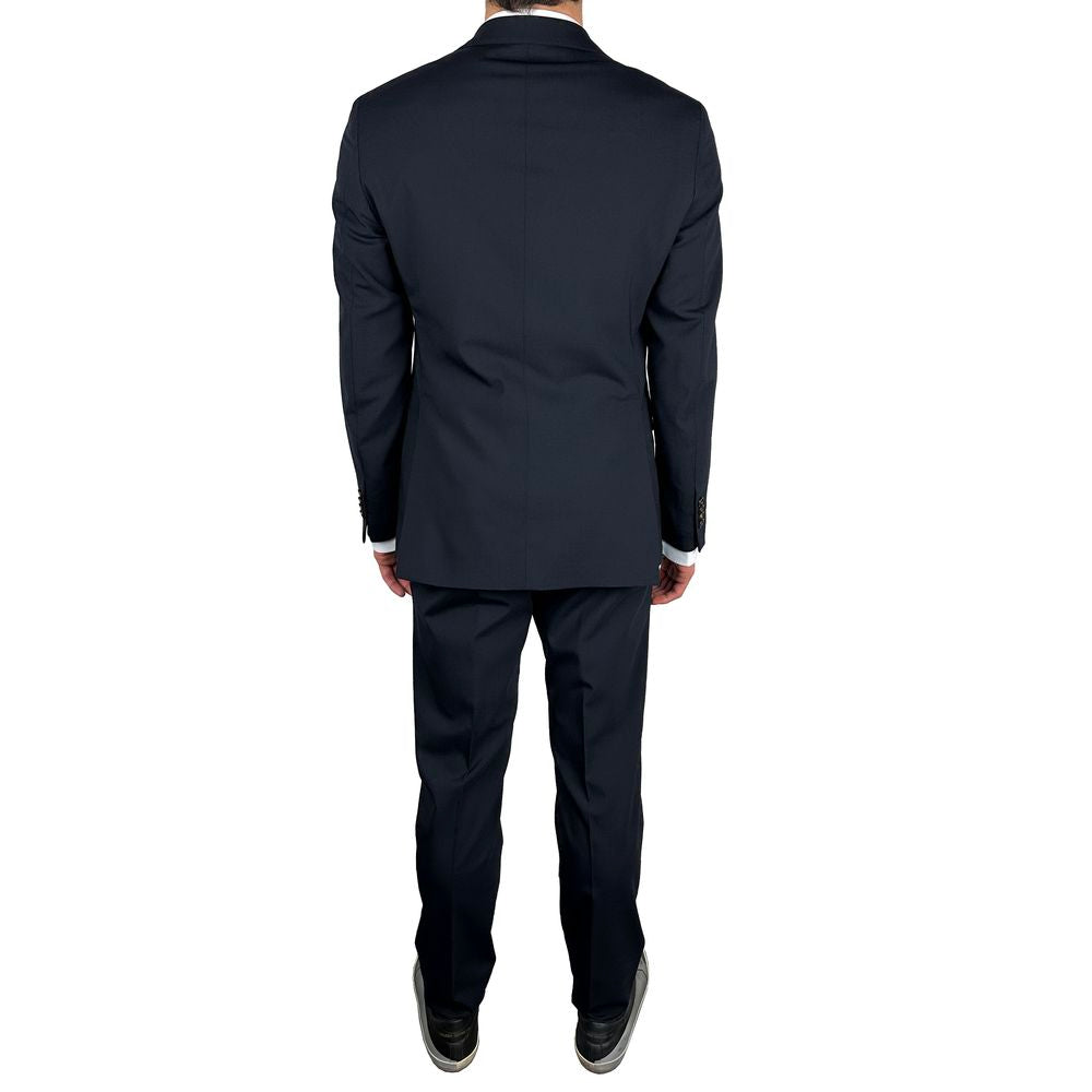 Aquascutum Herrenanzug aus blauer Wolle