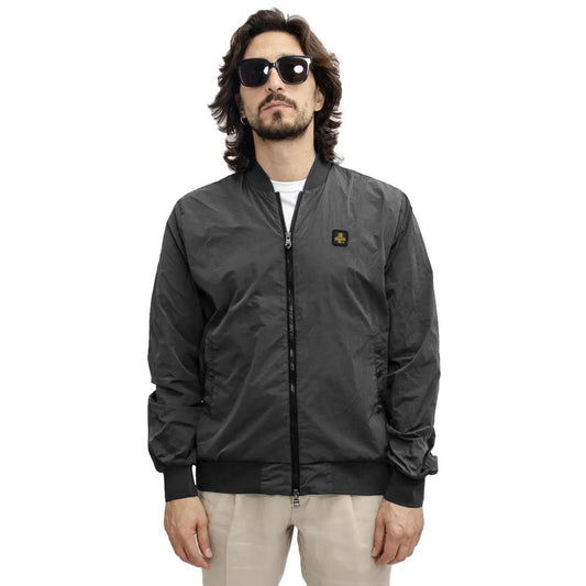 Refrigiwear Graue Nylon Männer Bomberjacke