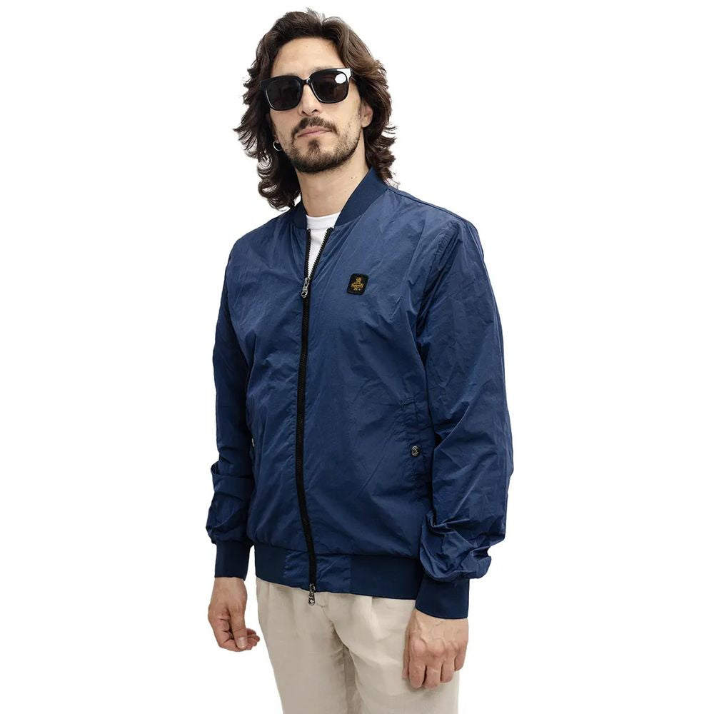 Refrigiwear Erhöhte lässige blaue Bomberjacke