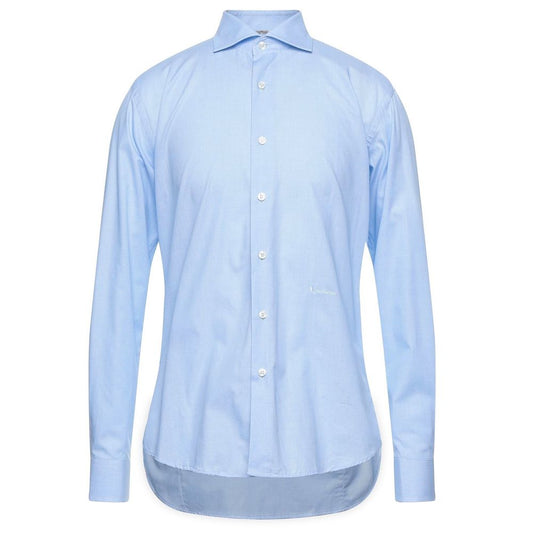 Aquascutum Hellblaues Baumwollhemd für Männer