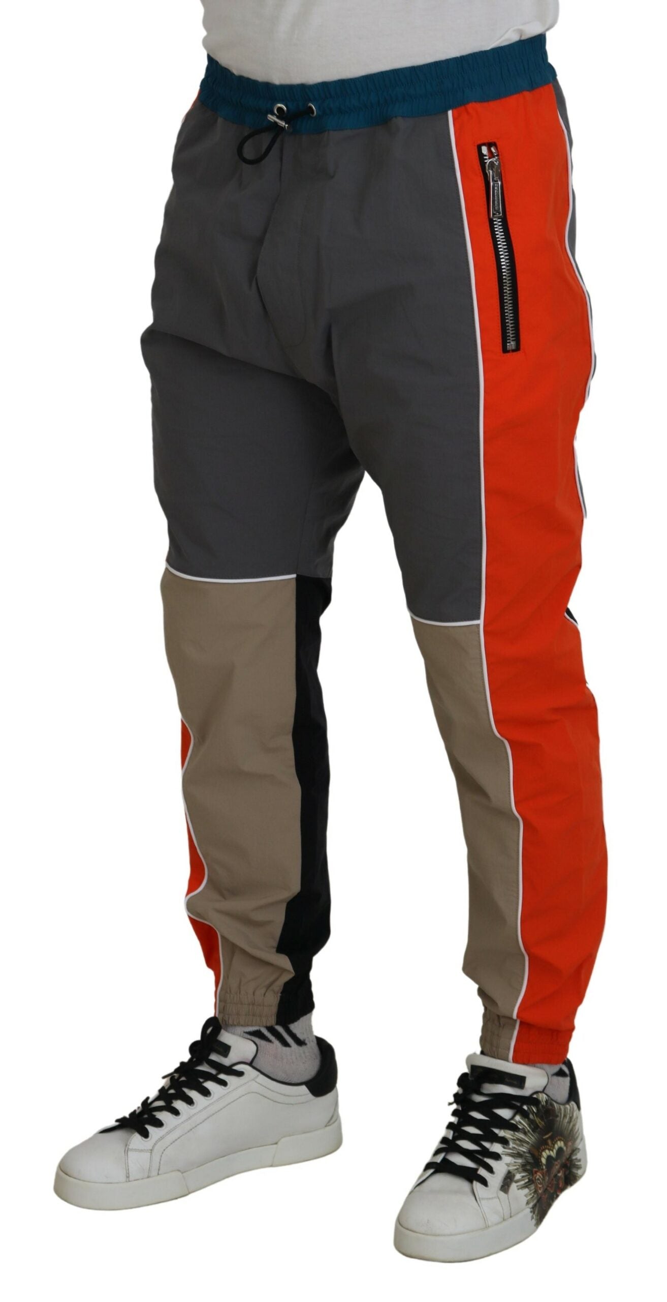 Dsquared² Multicolor Patchwork-Jogginghose aus Baumwolle