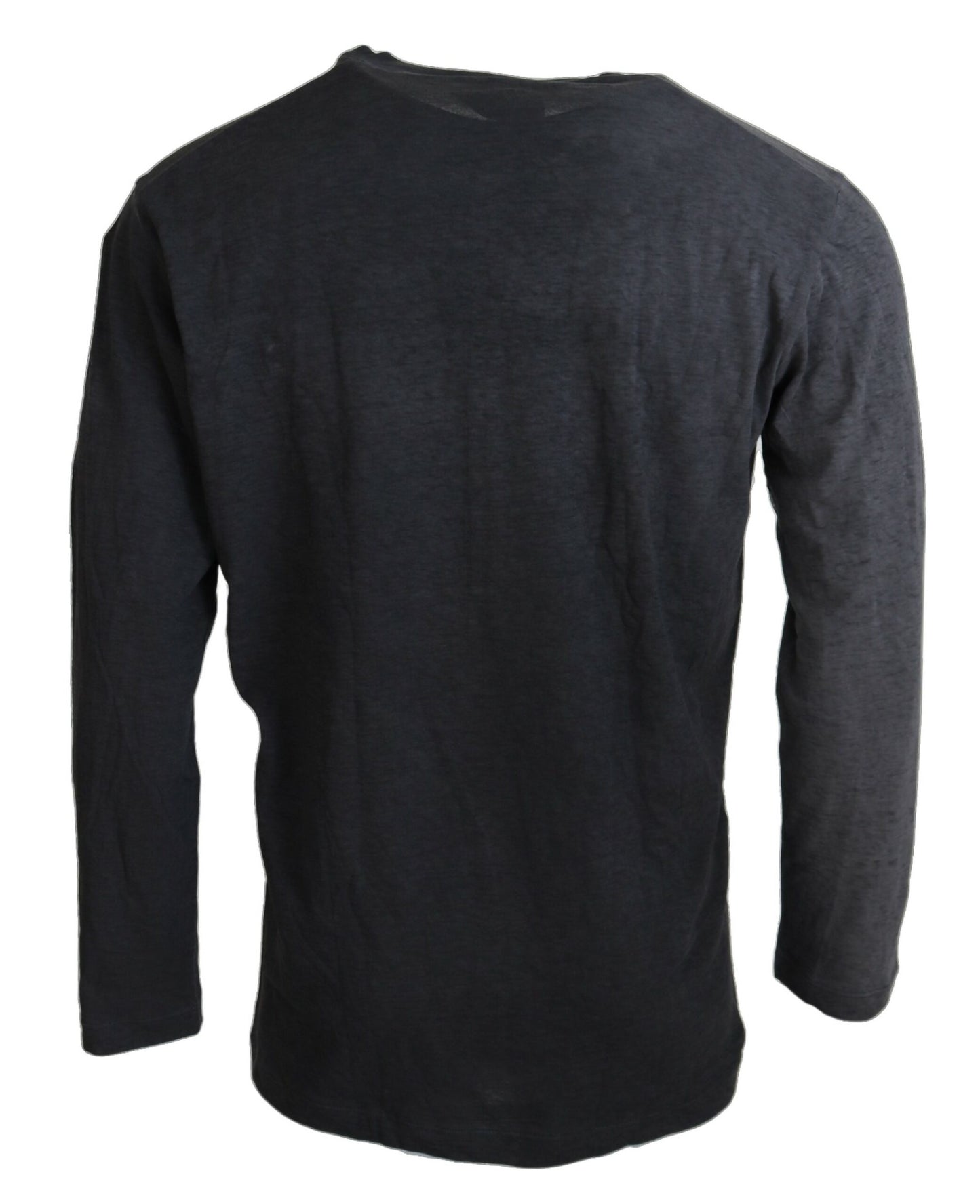 Dsquared² Schwarzer Baumwoll-Leinen Pullover mit langen Ärmeln