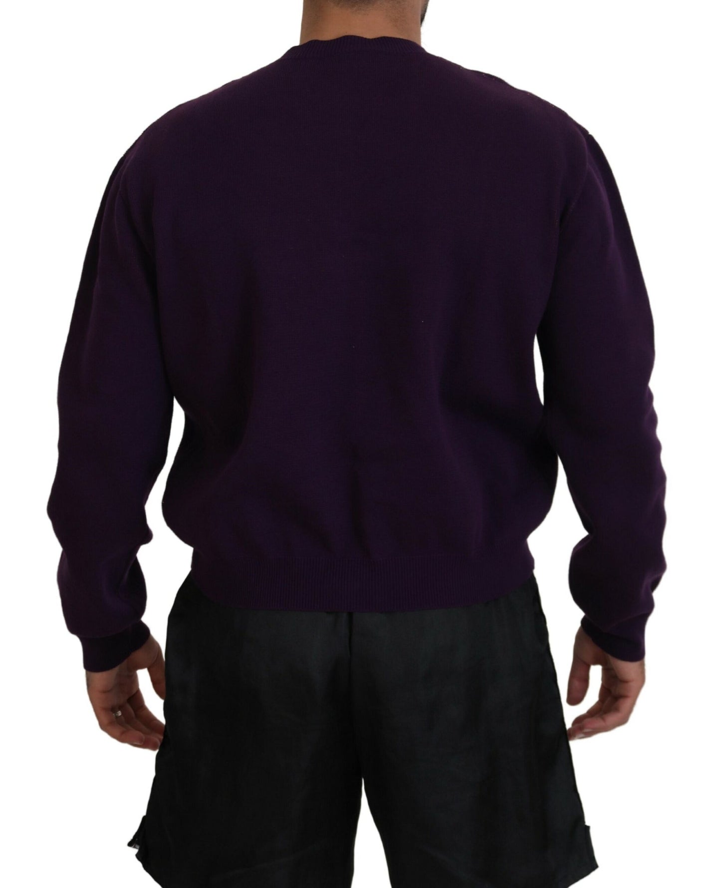 Dsquared² Lila Baumwolle bedruckt Männer Pullover Pullover