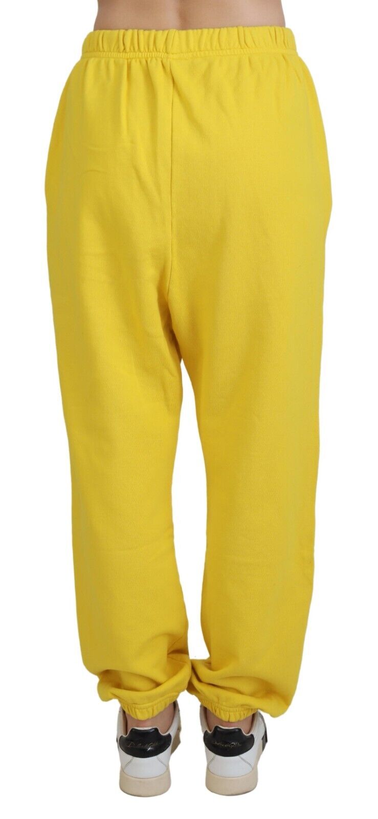 Dsquared² Gelbe Jogginghose mit Logodruck und mittlerer Taille