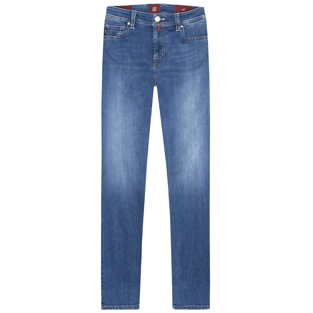 Tramarossa Blaue Baumwolle Herrenjeans