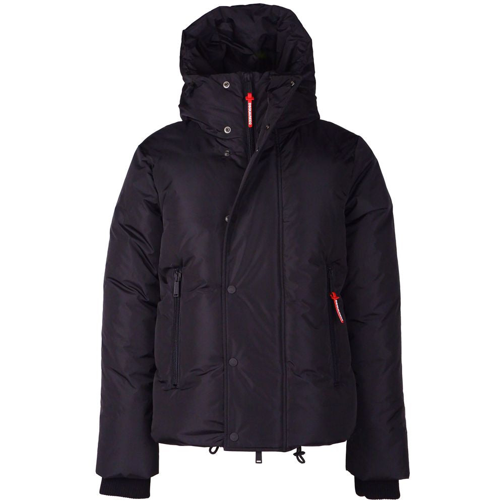 Dsquared² Schwarze Nylon Herren Jacke