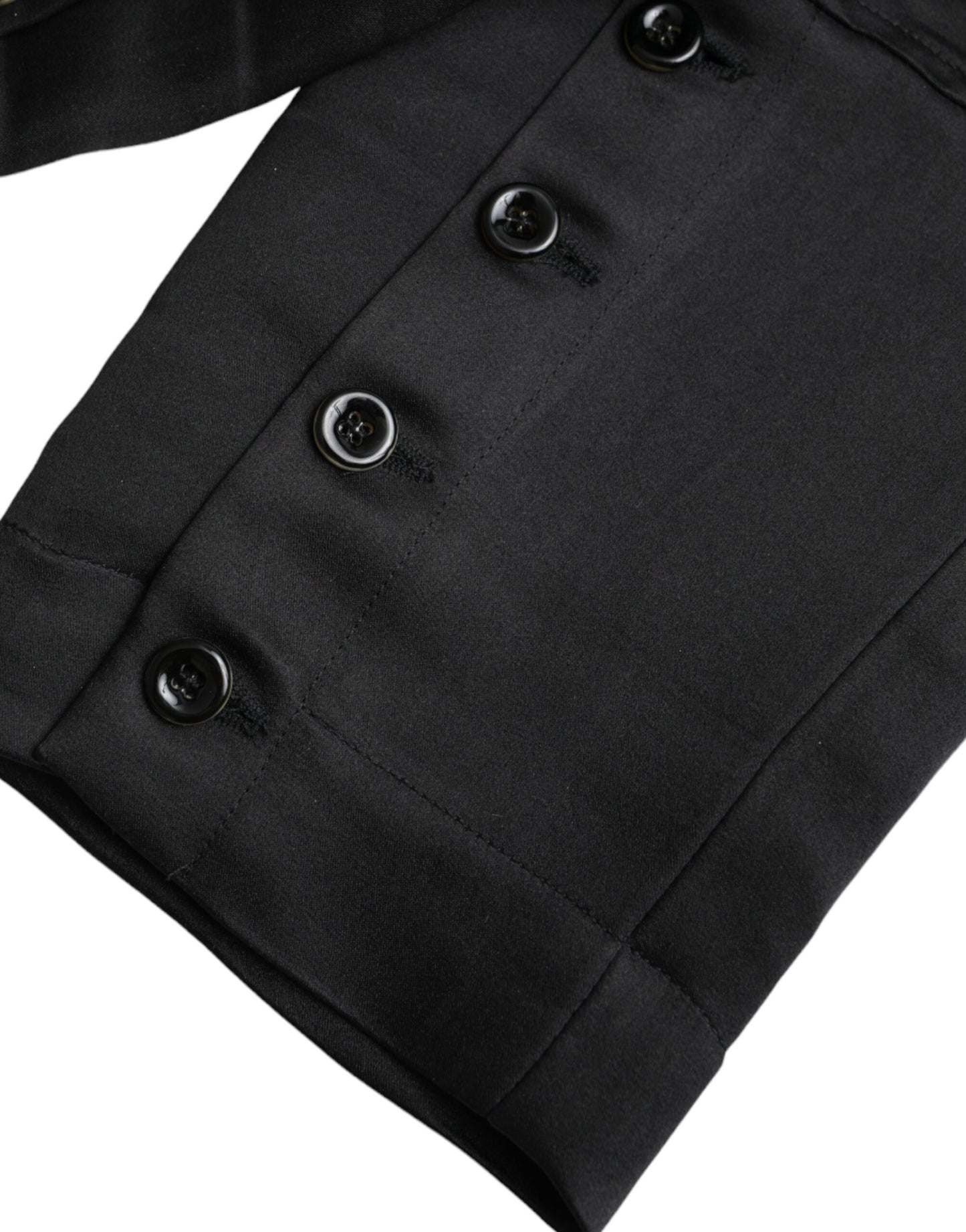 Ermanno Scervino Schwarze Capri-Hose mit hoher Taille und verkürzter Hose