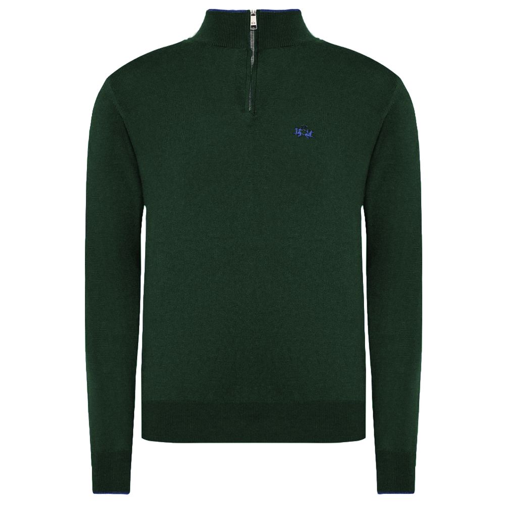 La Martina Grüner Pullover aus Wolle für Männer