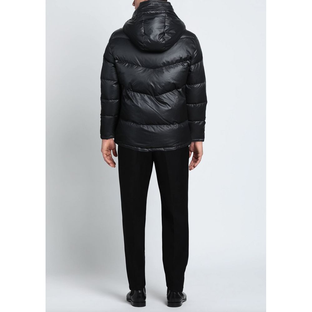 Aquascutum Schwarze Polyester Herren Jacke