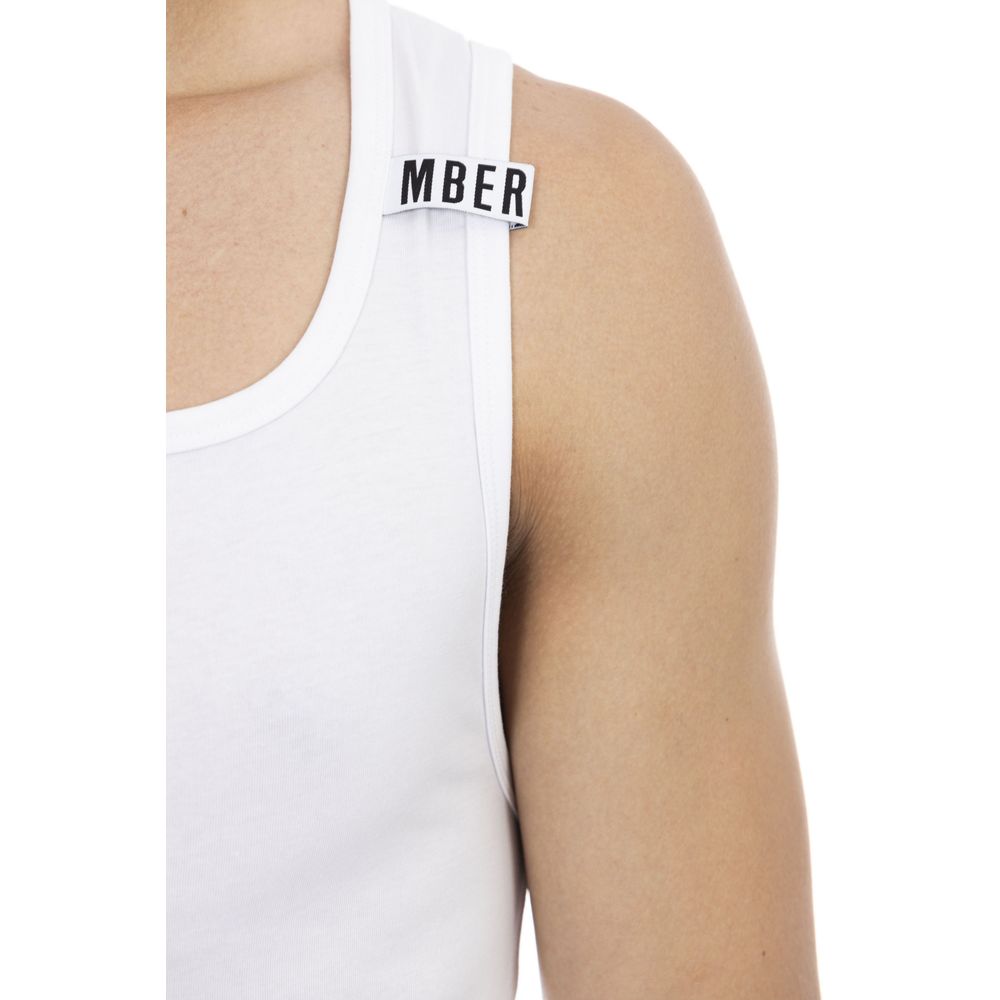 Bikkembergs Weißes Baumwoll-Tank-Top für Männer