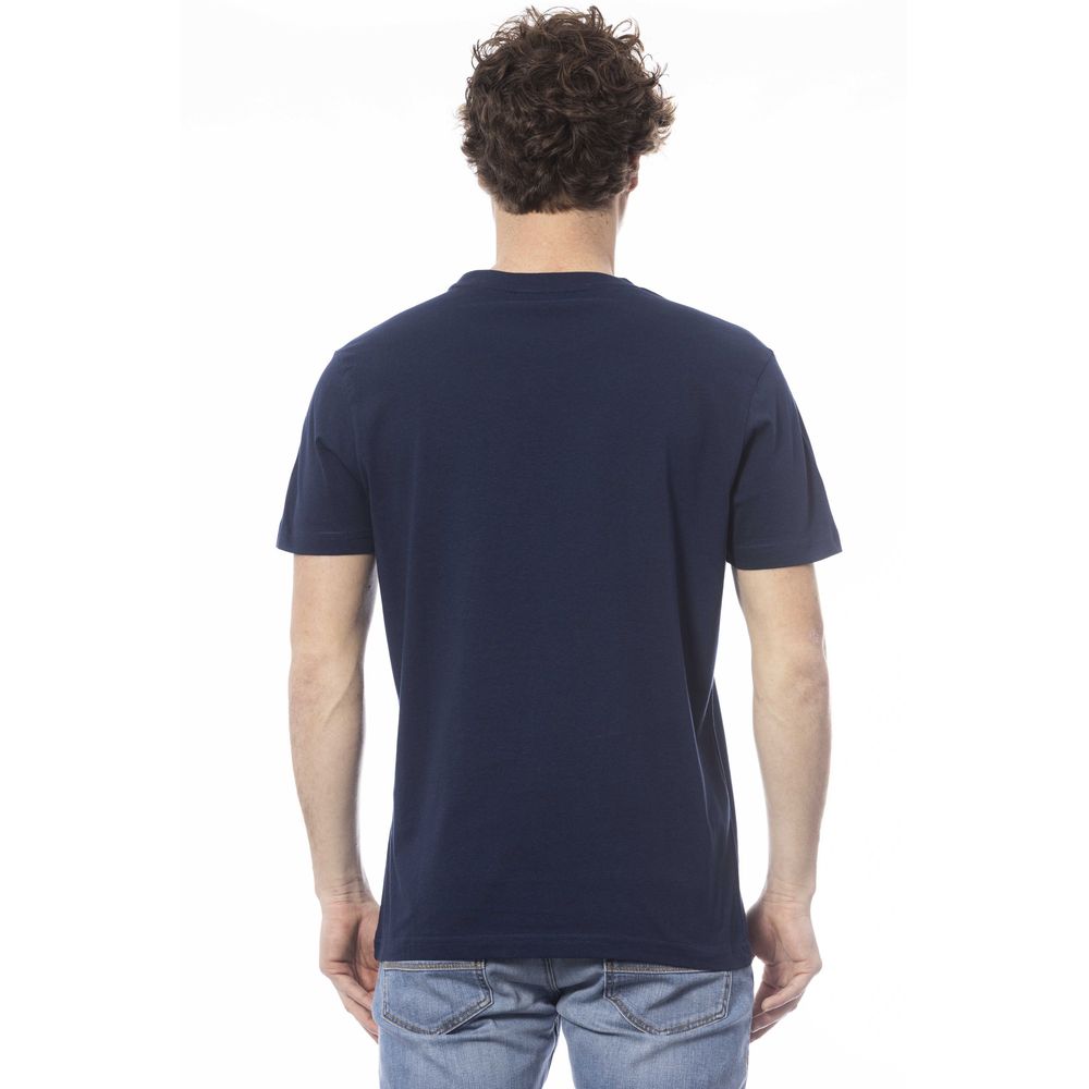 Invicta Blau Baumwolle Männer T-Shirt