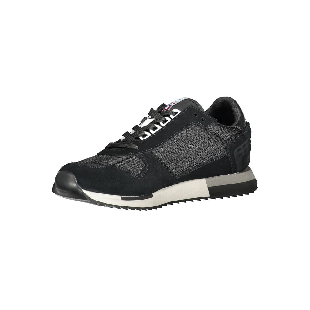 Napapijri Schwarzes Leder Herren Sneaker