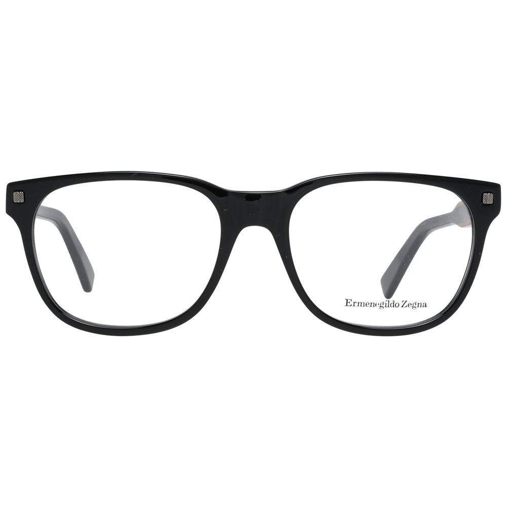 Ermenegildo Zegna Schwarze Kunststoff-Brille (Rahmen)
