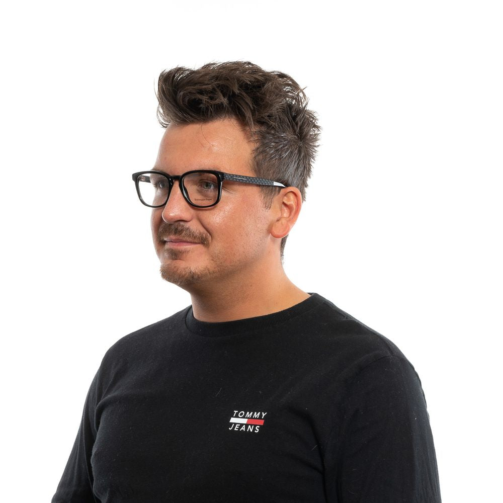Ermenegildo Zegna Schwarze Kunststoff-Brille (Rahmen)