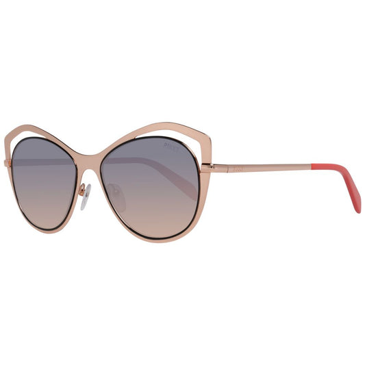 Emilio Pucci Sonnenbrille aus Roségold-Metall
