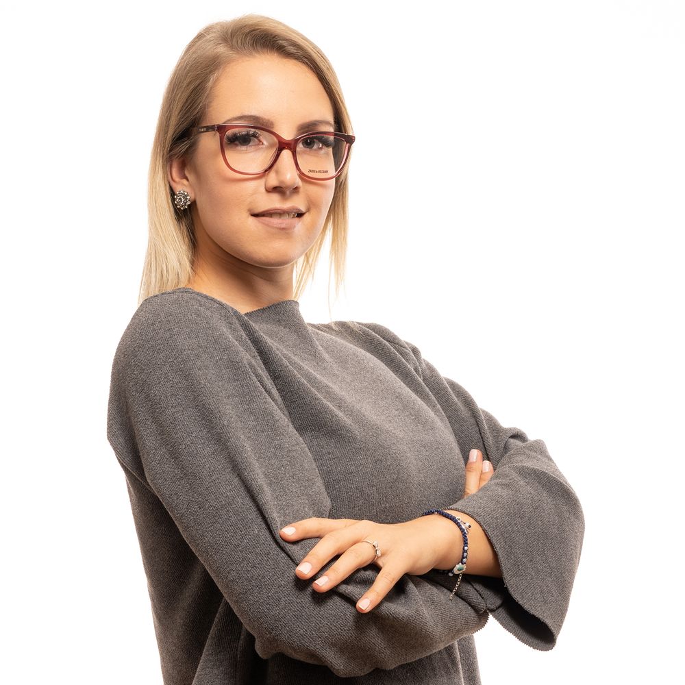 Zadig & Voltaire Rote Kunststoffbrillengestelle
