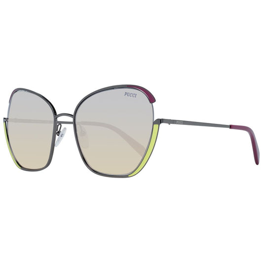 Emilio Pucci Metall-Sonnenbrille in Grau