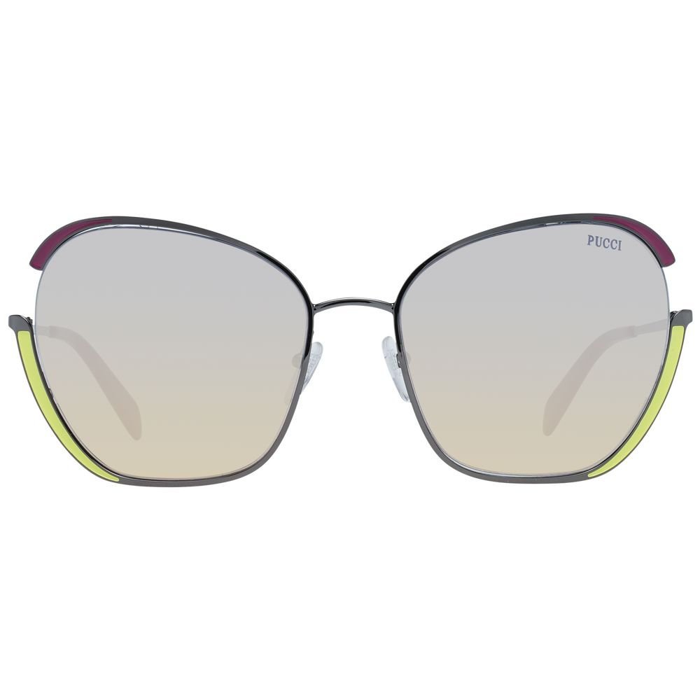 Emilio Pucci Metall-Sonnenbrille in Grau
