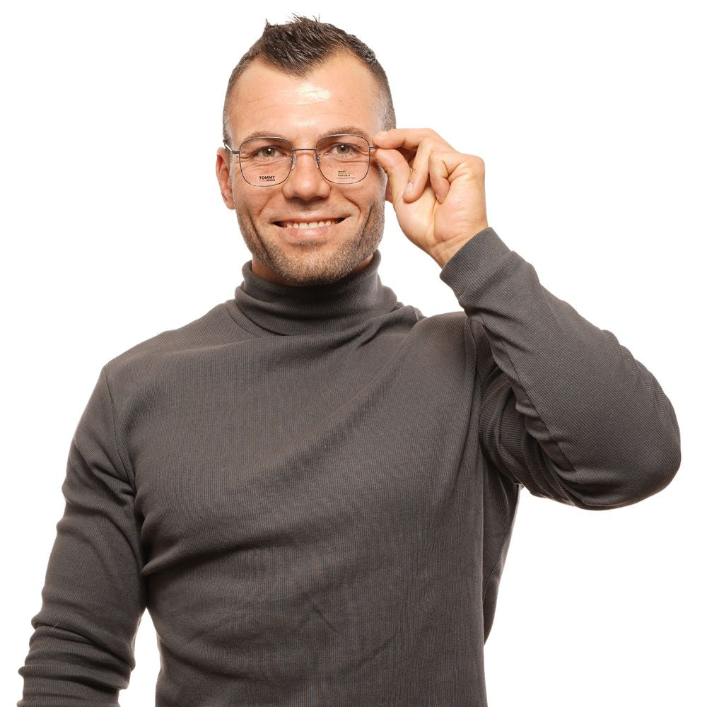 Tommy Hilfiger Grau-Metallische & Kunststoff-Brillengestelle