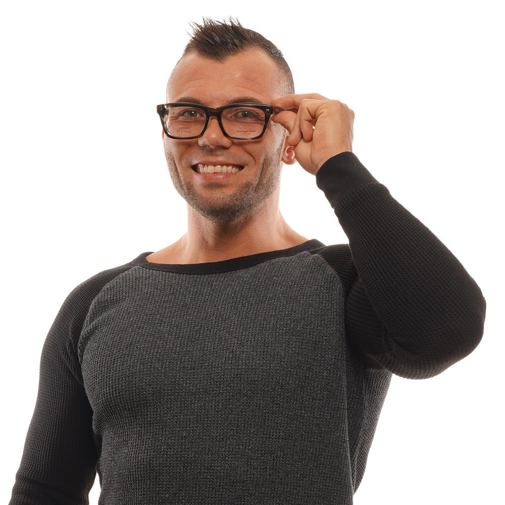 Ermenegildo Zegna Grau-Brille aus Acetat, Holz & Horn (Rahmen)