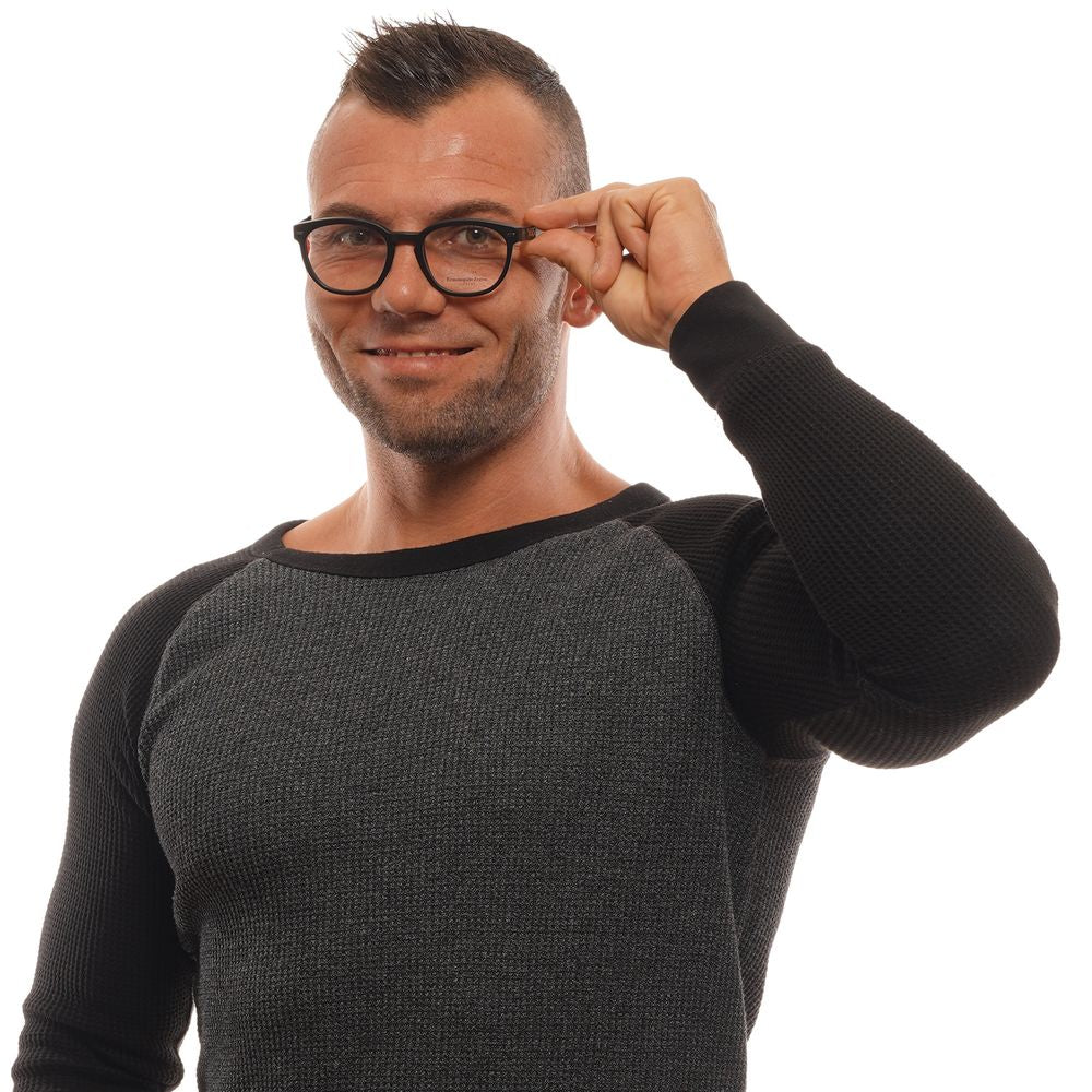 Ermenegildo Zegna Schwarze Kunststoff-Brille (Rahmen)