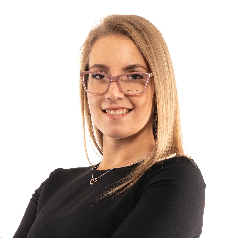 Marciano by Guess Rosafarbene Metall- und Kunststoffbrille (Rahmen)