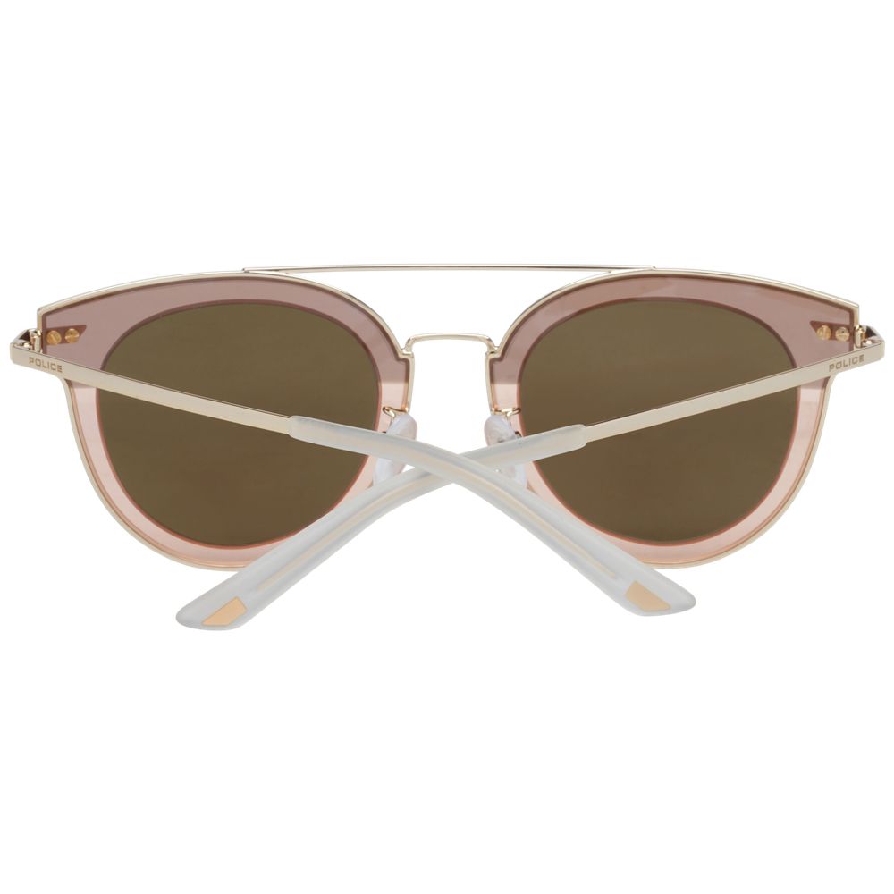 Police Sonnenbrille aus Roségold, Metall und Kunststoff