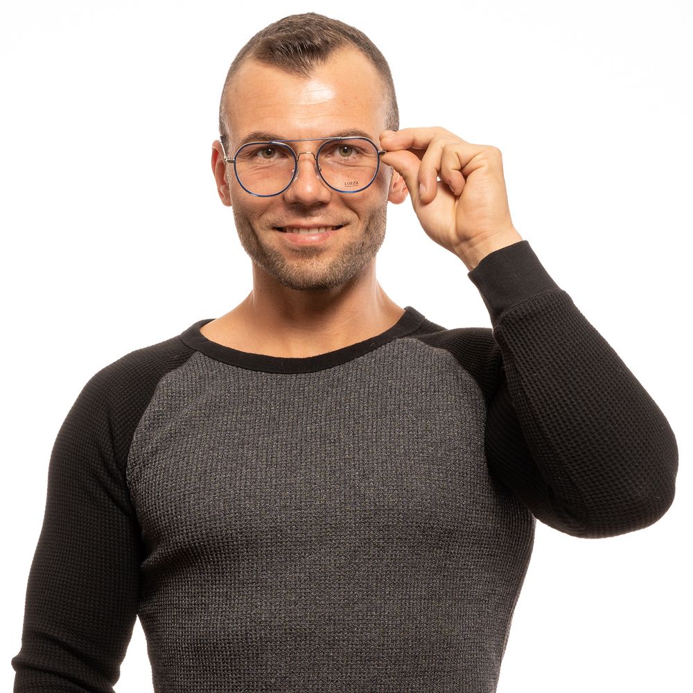 Lozza Blaue optische Brillenfassungen für Männer