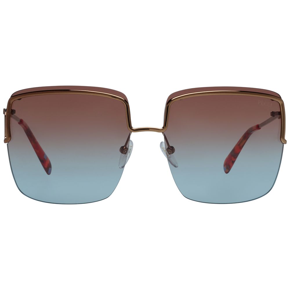 Emilio Pucci Metall-Sonnenbrille in Bronze