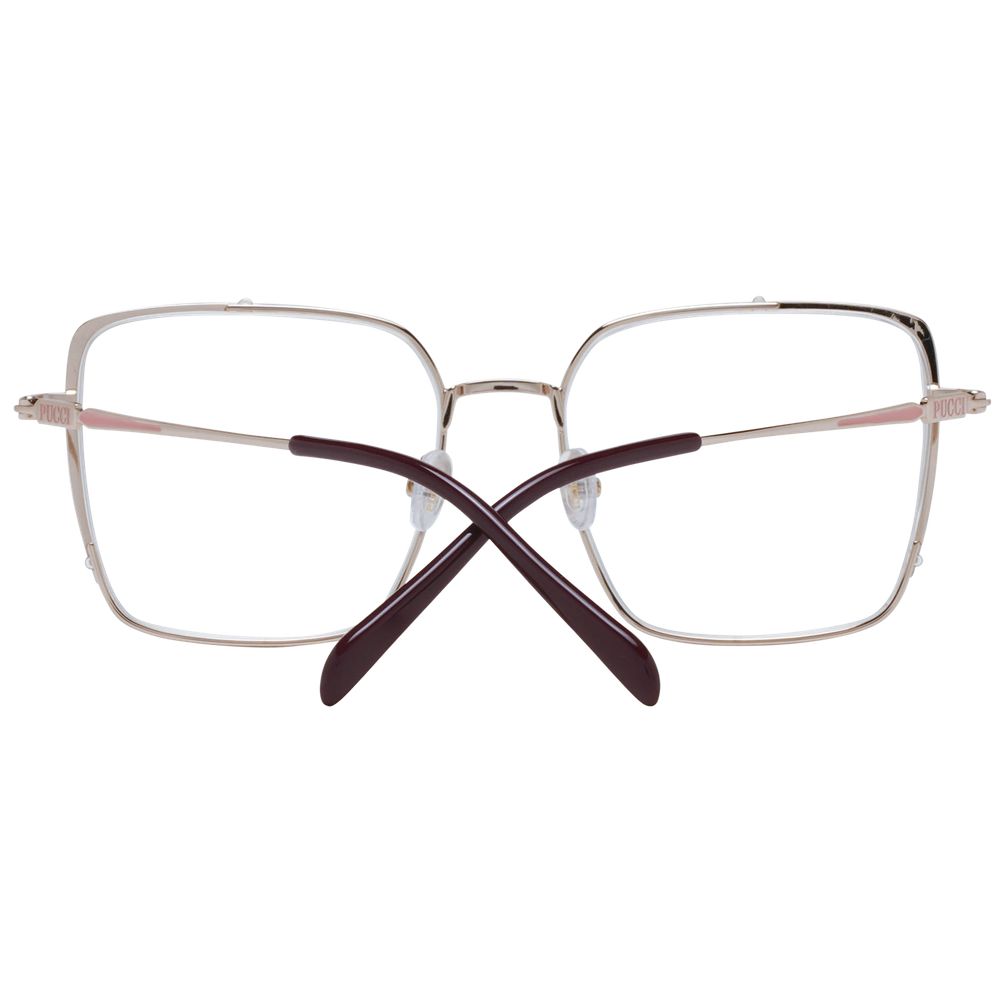Emilio Pucci Silberne Metallbrille (Rahmen)