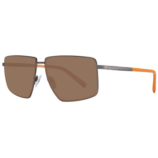 Timberland Braune Metall-Sonnenbrille