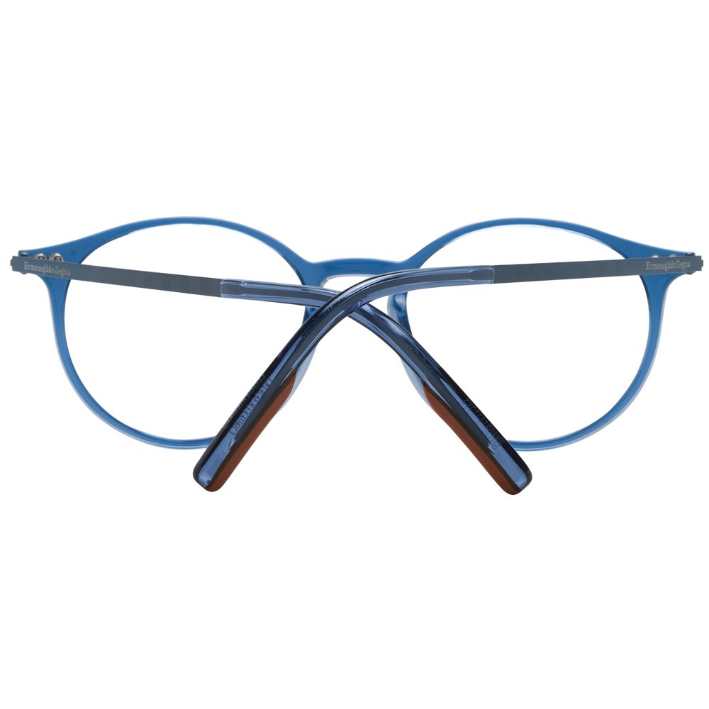 Ermenegildo Zegna Blaue Kunststoff- & Titan-Brille (Gestell)