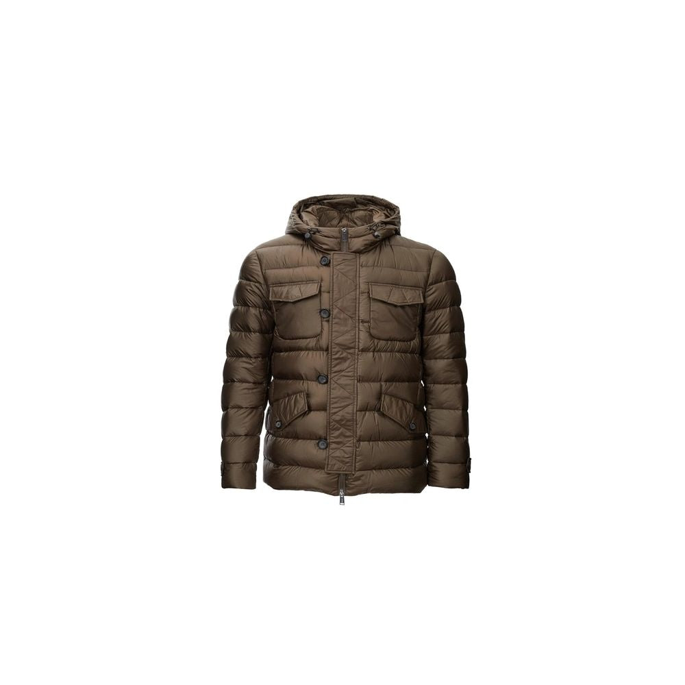 Add Braune Polyamid-Jacke