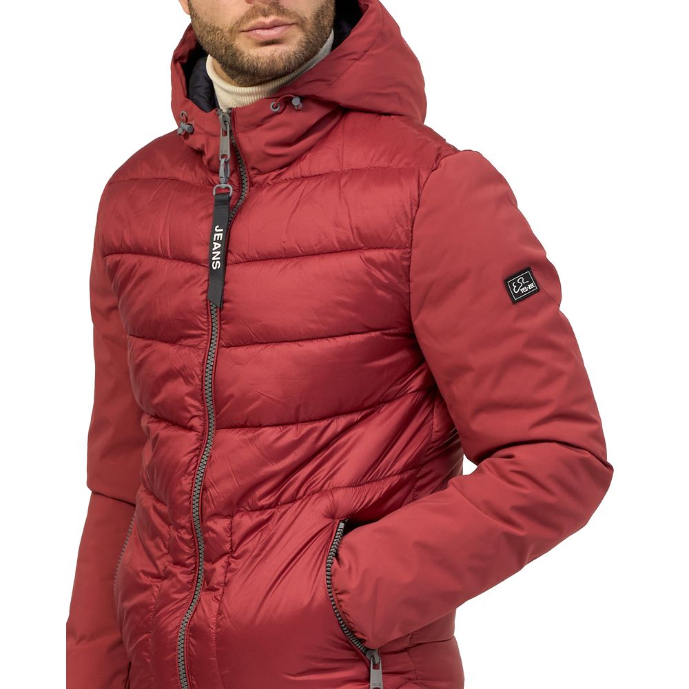 Yes Zee Rote Nylon Herren Jacke