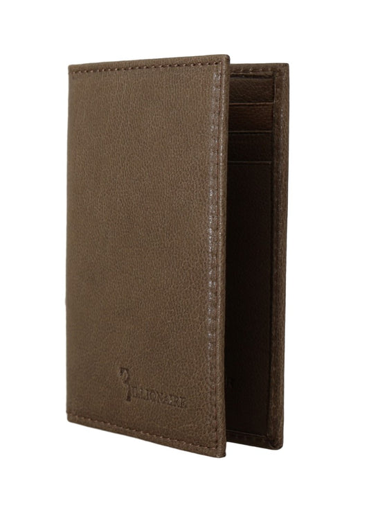 Billionaire Italian Couture Braunes Leder Bifold Wallet